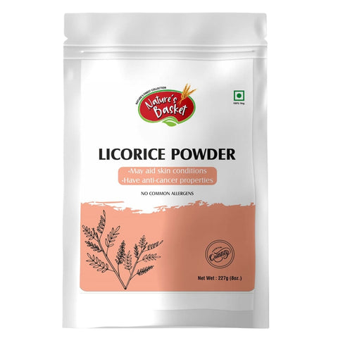 Nature's Basket Licorice (Glycyrrhiza Glabra) Powder 227g