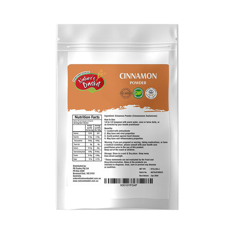 Nature's Basket Cinnamon (Cinnamonum Zeylanicum) Powder 227g
