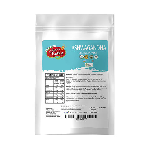 Nature's Basket Ashwagandha (Withania Somnifera) Powder 227g