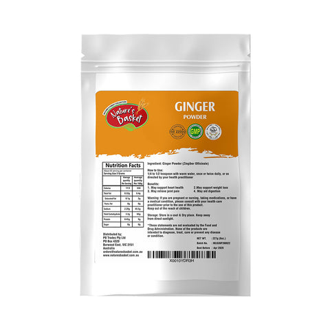 Nature's Basket Ginger (Zingiber Officinale) powder 227g