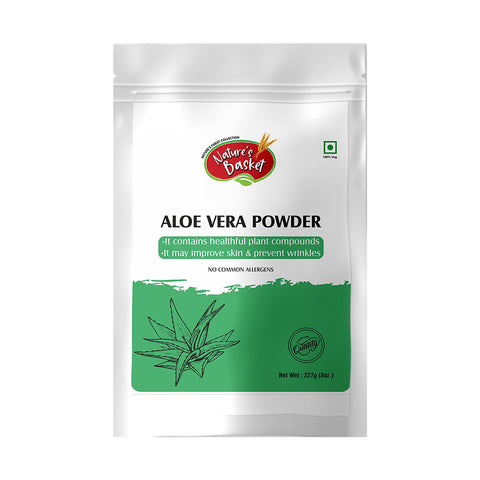 Nature’s Basket Aloe Vera (Aloe Barbadensis) Powder 227g