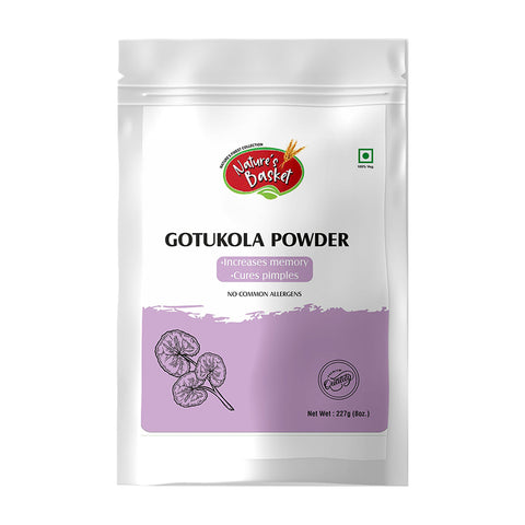 Nature's Basket Gotu Kola (Centella asiatica) Powder - 227 Grams Vegan, Non GMO
