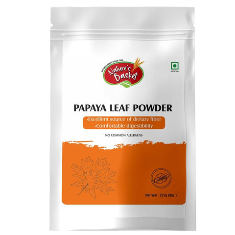 Nature's Basket Papaya Leaf (Carica papaya) Powder - 227 Grams