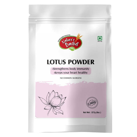 Nature's Basket Lotus (Nelumbo Nucifera) Powder - 227 Grams