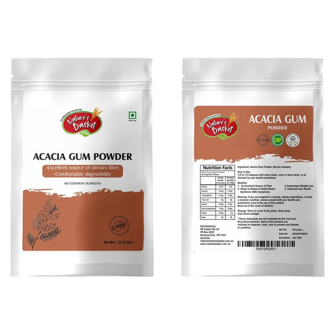 Nature's Basket Acacia Gum (Acacia Senegal) Powder 227g