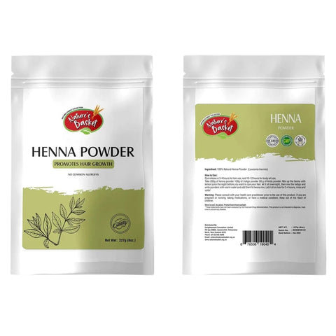 Nature's Basket Henna (Lawsonia Inermis) Powder 227g