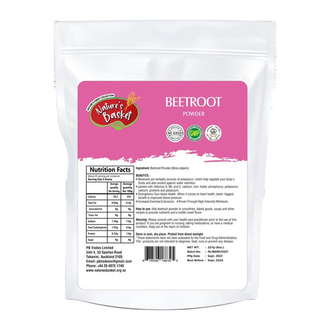 Nature's Basket Beetroot (Beta Vulgaris) Powder 227g