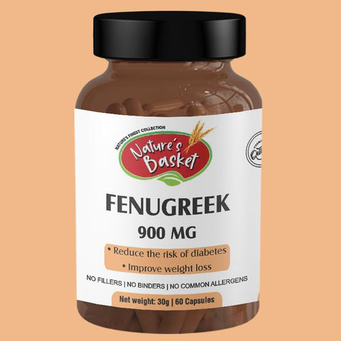 Nature's Basket Fenugreek (Trigonella Foenum) Powder Capsule - 60 Capsules