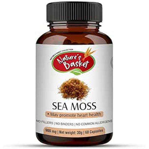 Nature's Basket Sea Moss (Chondrus Crispus) Capsules - Marine Wellness Boost