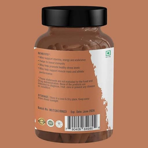 Nature's Basket Tongkat Ali (Eurycoma Longifolia) Capsules 100:1 - Boost Testosterone Naturally