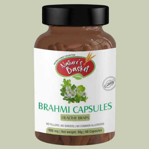 Nature's Basket Brahmi (Bacopa Monnieri) 900mg 60 capsules