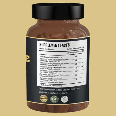 Testosterone Booster: Naturally Enhances Energy, Stamina, & Vitality