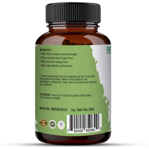 Fadogia Agrestis Extract 60 Veg Capsules – Natural Aphrodisiac and Performance Booster