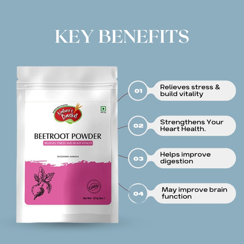 Nature's Basket Beetroot (Beta Vulgaris) Powder 227g