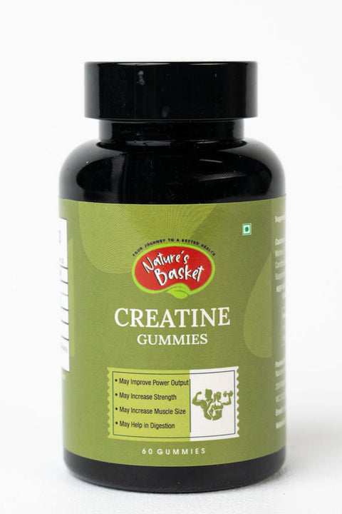 Nature's Basket Creatine Monohydrate 60 Gummies : Boost Muscle Growth