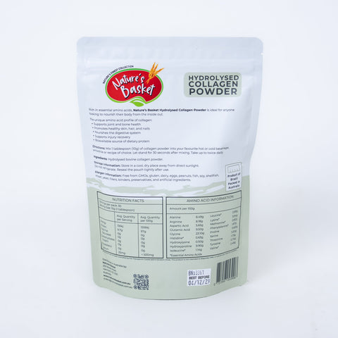 Nature's Basket Bovine Collagen Hydrolysate Powder – 300g