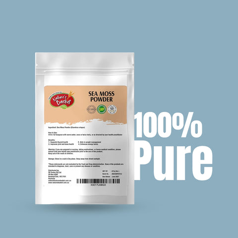 Nature's Basket Sea Moss (Chondrus Crispus) Powder 227g - Marine Wellness Boost