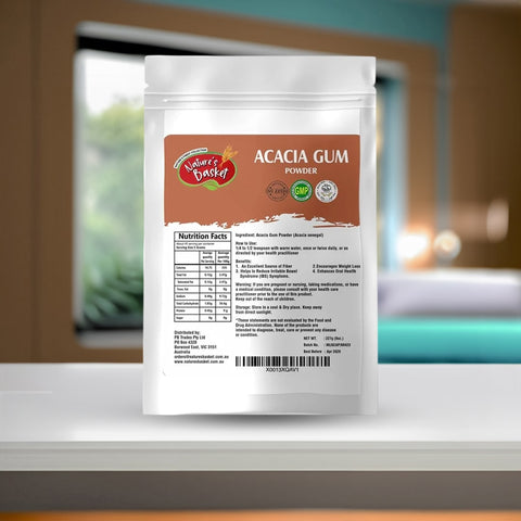 Nature's Basket Acacia Gum (Acacia Senegal) Powder 227g
