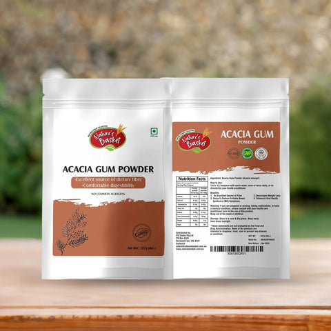 Nature's Basket Acacia Gum (Acacia Senegal) Powder 227g