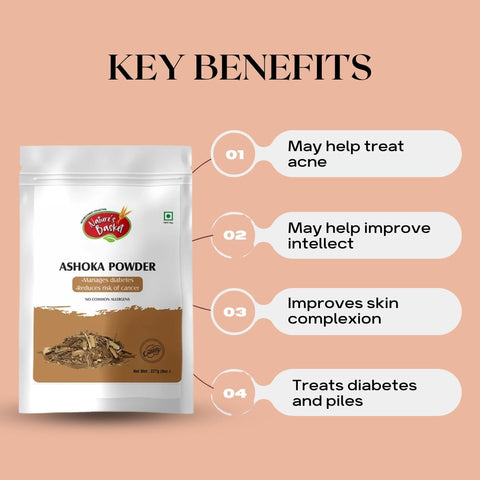 Nature's Basket Ashoka (Saraca asoca) Powder 227g