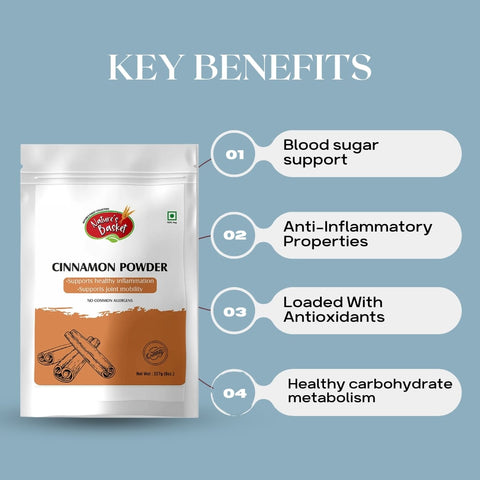 Nature's Basket Cinnamon (Cinnamonum Zeylanicum) Powder 227g