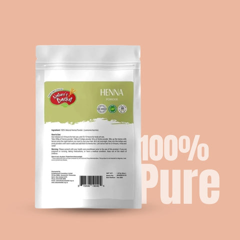 Nature's Basket Henna (Lawsonia Inermis) Powder 227g