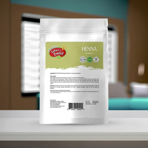 Nature's Basket Henna (Lawsonia Inermis) Powder 227g