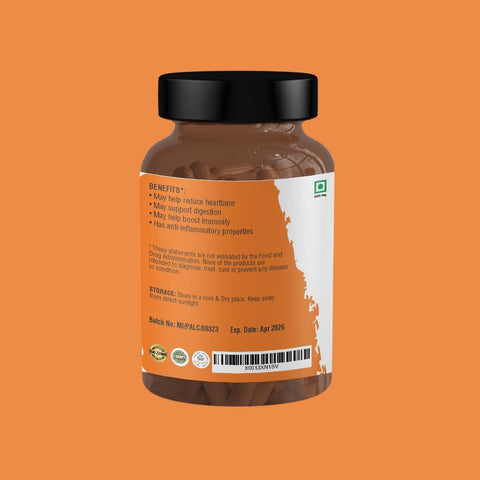 Nature's Basket Papaya Leaf (Carica papaya) Powder Capsule - 60 Capsules