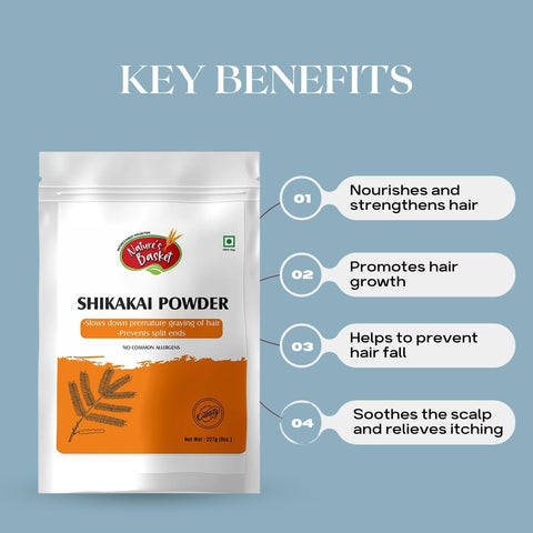 Nature's Basket Shikakai (Acacia Concinna) Powder 227g