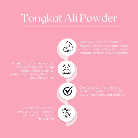 Nature's Basket Tongkat Ali (Eurycoma Longifolia) Powder 227g- Boost Testosterone Naturally