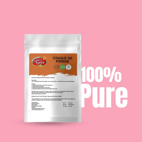 Nature's Basket Tongkat Ali (Eurycoma Longifolia) Powder 227g- Boost Testosterone Naturally