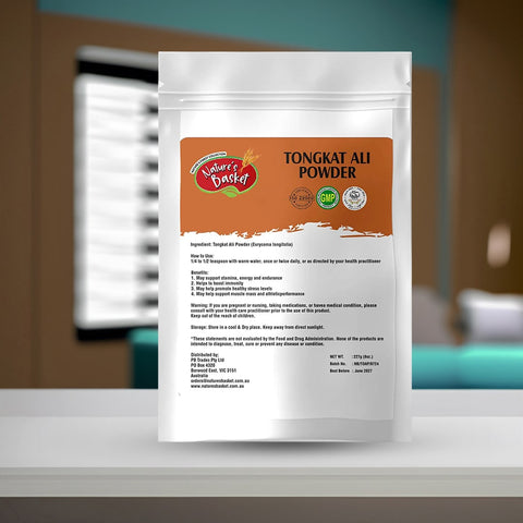 Nature's Basket Tongkat Ali (Eurycoma Longifolia) Powder 227g- Boost Testosterone Naturally