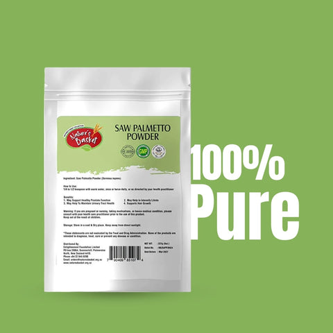 Saw Palmetto (Serenoa repens) Powder 227g: Prostate Health - Nature's Basket