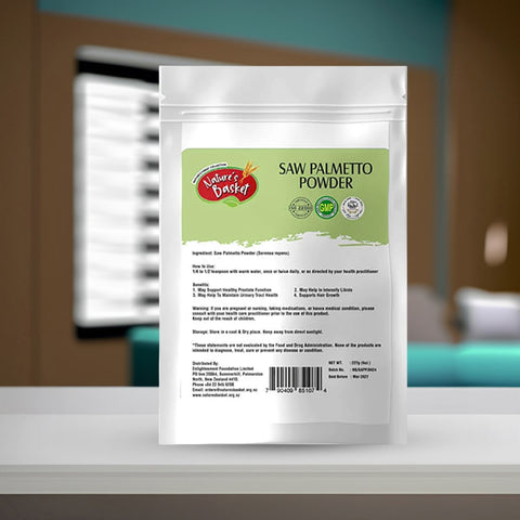 Saw Palmetto (Serenoa repens) Powder 227g: Prostate Health - Nature's Basket