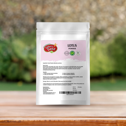 Nature's Basket Lotus (Nelumbo Nucifera) Powder - 227 Grams