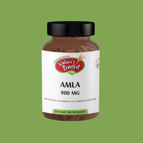 Natures Basket Amla (Phyllanthus Emblica) 900mg 60 Capsules