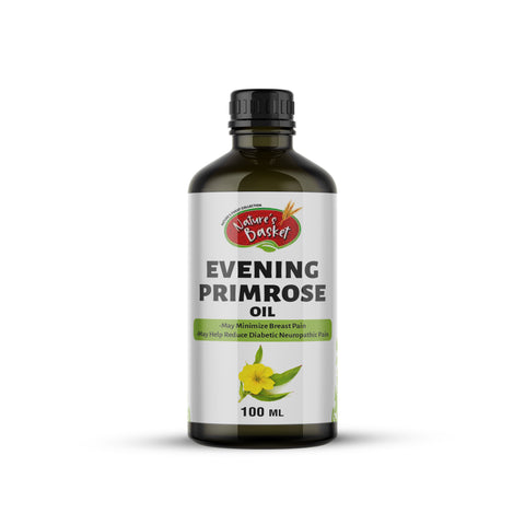 Nature’s Basket Cold Pressed Evening Primrose Oil – Hormonal Balance, Skin Health & Wellness
