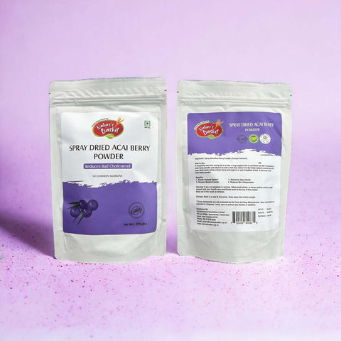 Nature's Basket Spray Dried Acai Berry (Euterpe Oleracea) Powder 227g