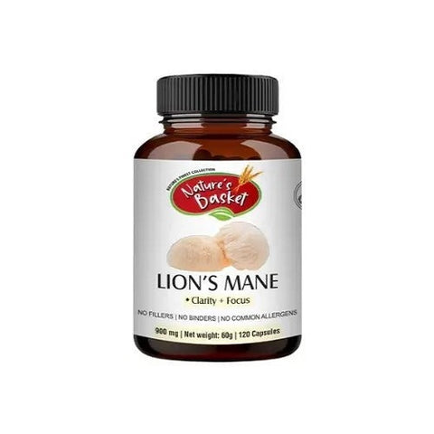 Lion's Mane (Hericium Erinaceus) 120 Capsules - Cognitive Support - Nature's Basket