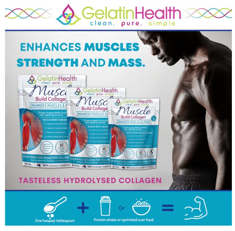 Gelatin Muscle Build Collagen 250g Nature's Basket AU