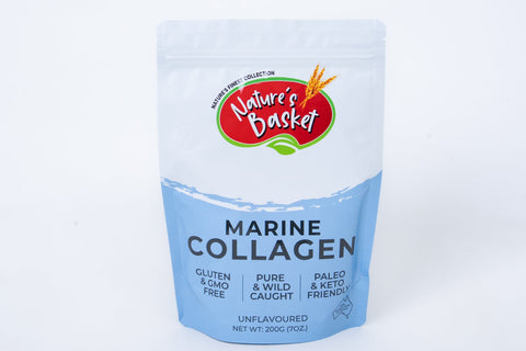 Nature's Basket Marine Collagen Hydrolysate Powder – 200 g
