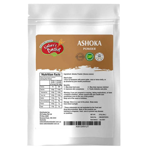 Nature's Basket Ashoka (Saraca asoca) Powder 227g