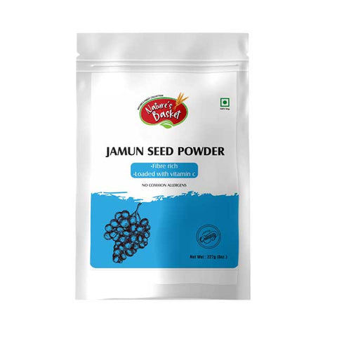 Nature's Basket Jamun (Eugenia Jambolana) Seed Powder 227g