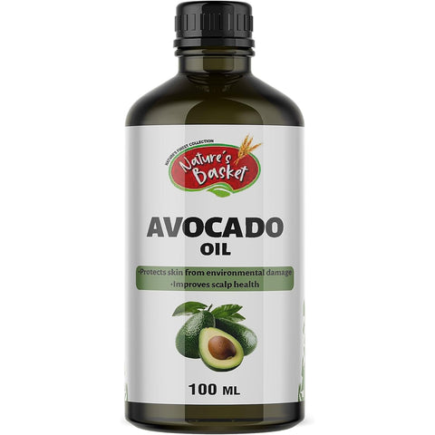 Nature’s Basket Cold Pressed Avocado Oil – Rich, Rejuvenating & Skin-Deep Nourishment (100ml)