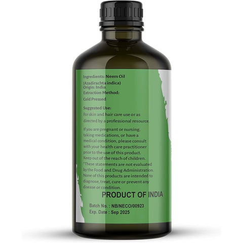 Nature’s Basket Cold Pressed Neem Oil – Purifying, Healing & Multipurpose Ayurvedic Care (100ml)