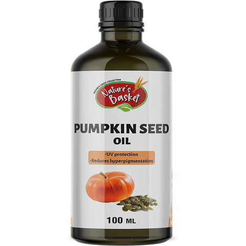 Nature’s Basket Cold Pressed Pumpkin Seed Oil – Nutrient-Rich, Antioxidant Powerhouse
