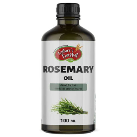 Nature’s Basket Cold Pressed Rosemary Oil – Refreshing, Stimulating & Hair-Boosting (100ml)