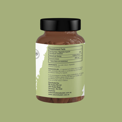 Quercetin Extract Capsules โ 60 Caps | Natures Basket