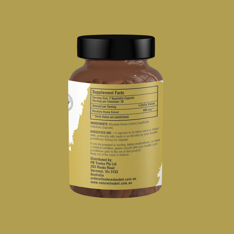 Rhodiola Rosea Extract 450mg – 60 Capsules