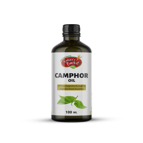 Nature’s Basket Cold Pressed Camphor Oil – Refreshing, Healing & Aromatic